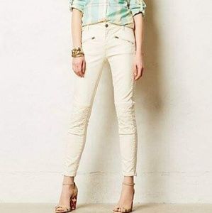 Anthropologie NWT Pilcro Serif Moto Jeans size 28